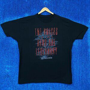 Shinedown Attention Attention Lyric Pop Rock Band Tee 3XL